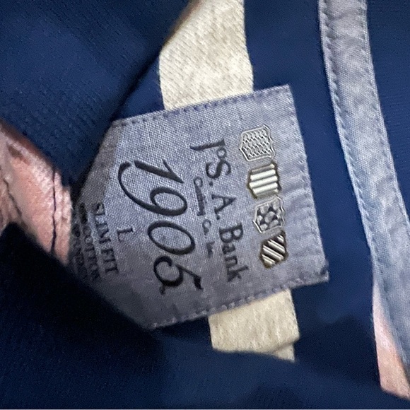 Jos A Bank Short Sleeve Striped Polo Slim Fit 1905 Size Large Like New - Picture 2 of 3